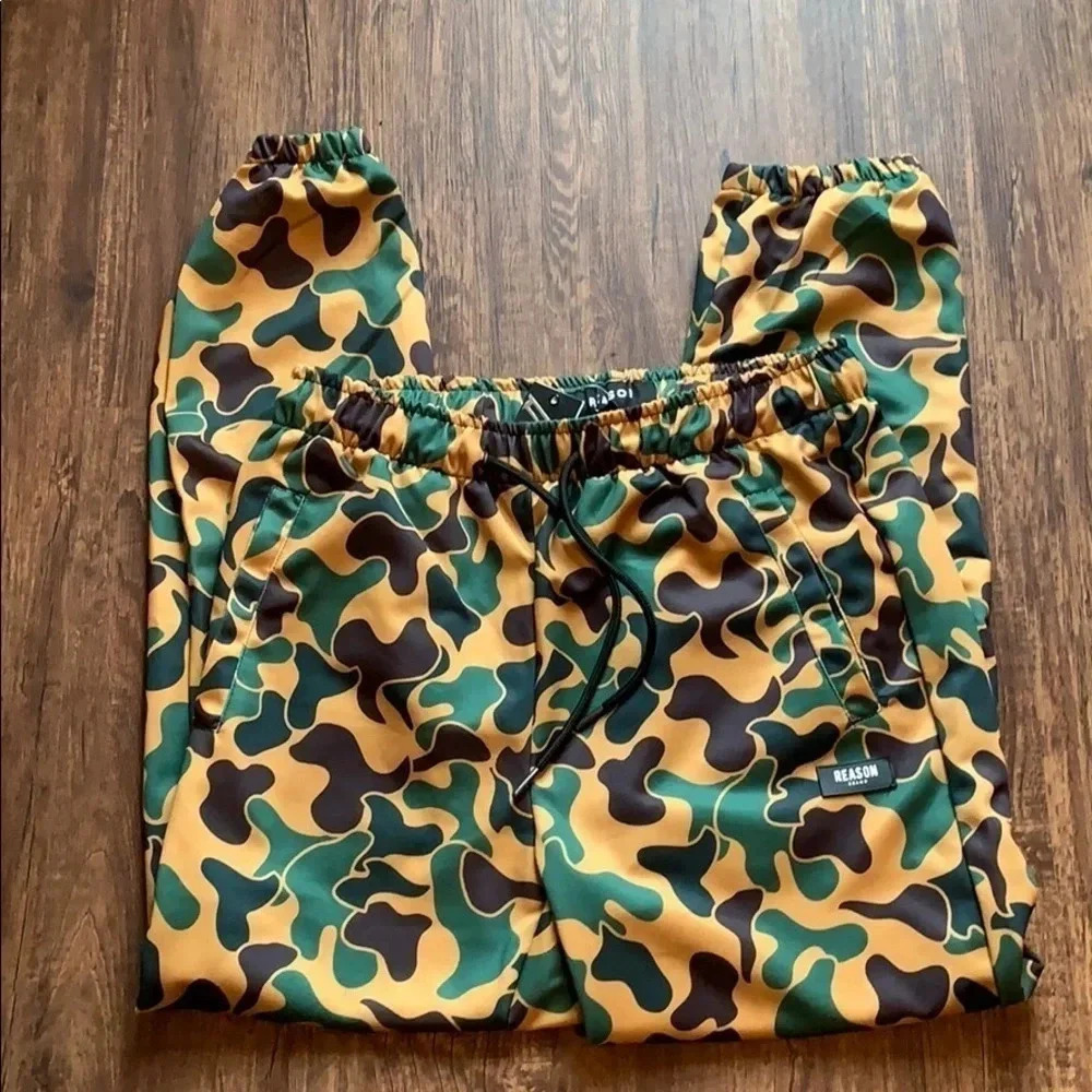 Reason Camo Drawstring Jogger Pants NWT - Picture 2 of 11